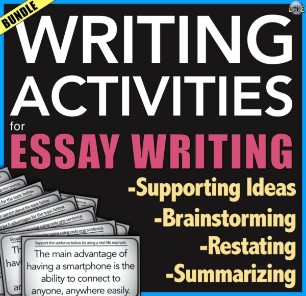 Essay Writing for Grades 7-10: Practice Activities for Cause and Effect Writing