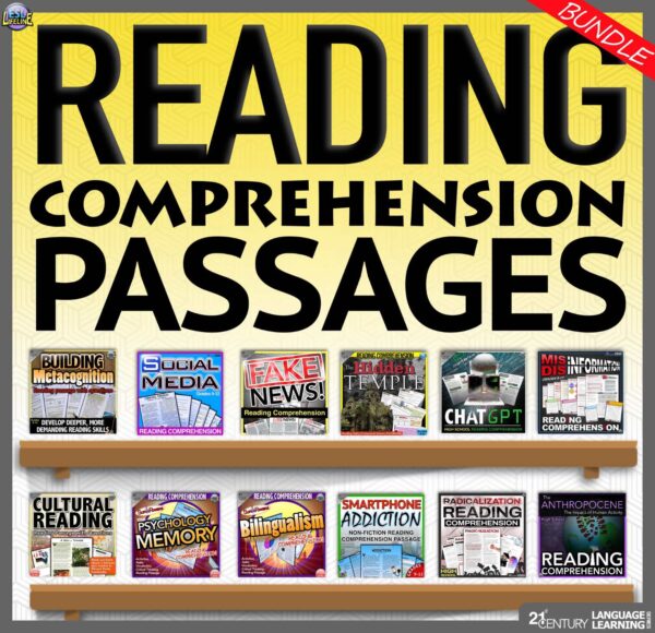 Close Reading Comprehension Passages with Full Lesson Plans & Tasks BUNDLE