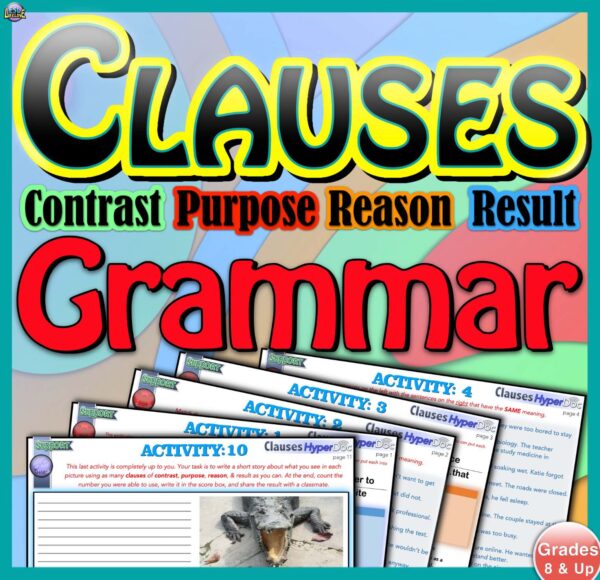 Grammar Clauses of Contrast, Purpose, Reason, Result Flipped Classroom Exercises