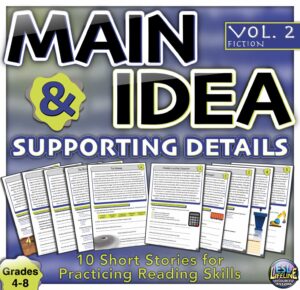 Main Idea and Supporting Details Short Story Passages, Exercises, Tasks Volume 2