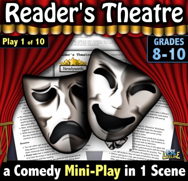 Readers Theater Script, Reading Strategies & Past Modal Verbs Grammar Practice