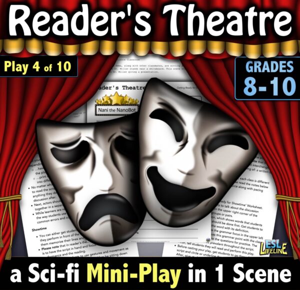 Readers Theater Script, Reading Strategies & Past Progressive Grammar Practice