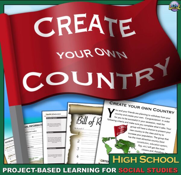 Create Your Own Country - Social Studies Project-based Learning Activity