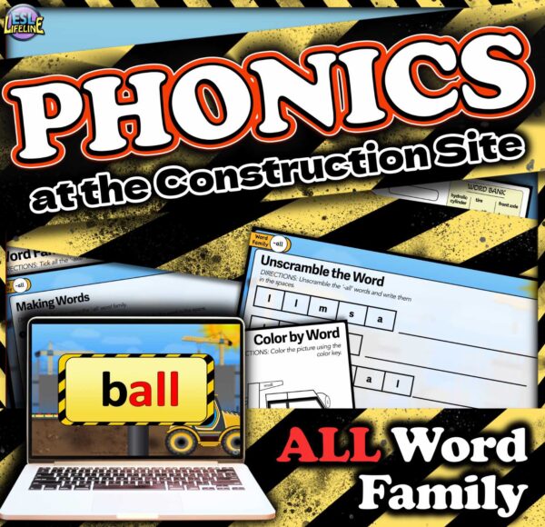 ESL Phonics Intervention Activities & Worksheets ALL Word Work for Young ELLs