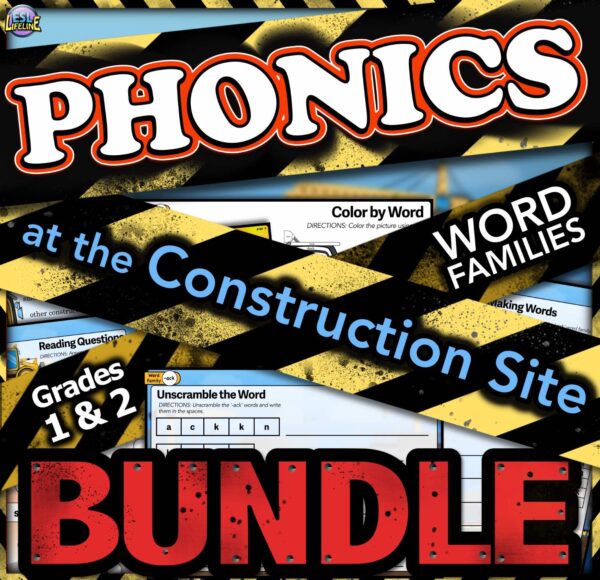 ESL Phonics Intervention Activities & Worksheets - Word Work BUNDLE Younger ESL