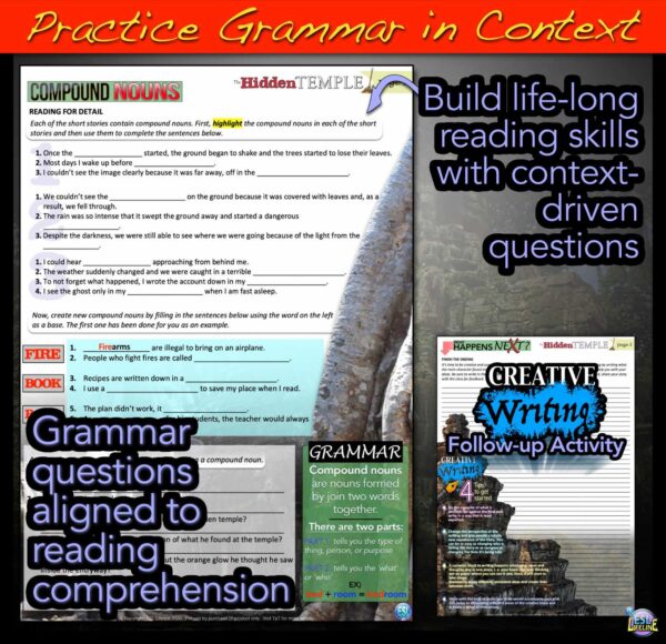 Short Story Reading Comprehension with Compound Nouns & Past Modals Grades 5-8