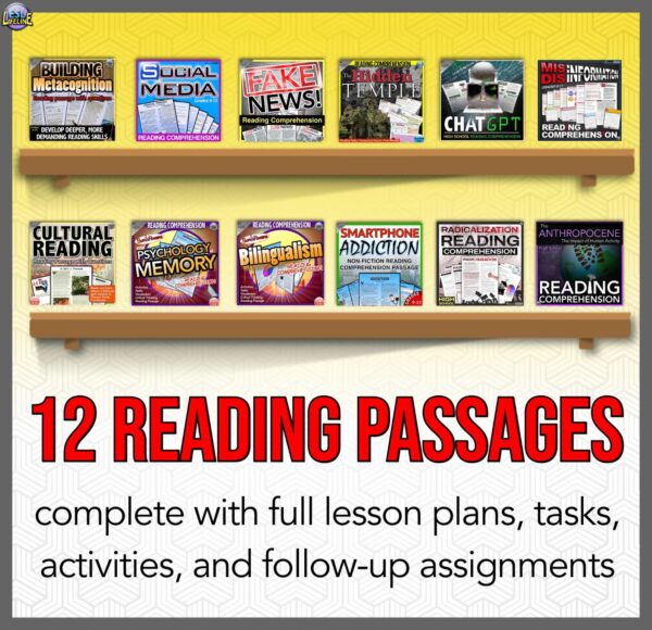 Close Reading Comprehension Passages with Full Lesson Plans & Tasks BUNDLE