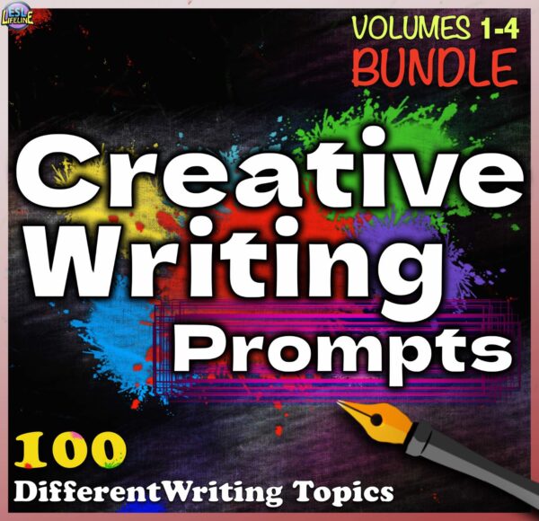 Creative Writing Prompts BUNDLE for ESL, ELL - Journaling Prompts & Pages