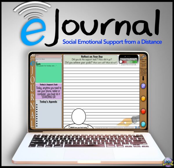 Digital SEL Journal for Social Emotional Support with Live Journaling Pages