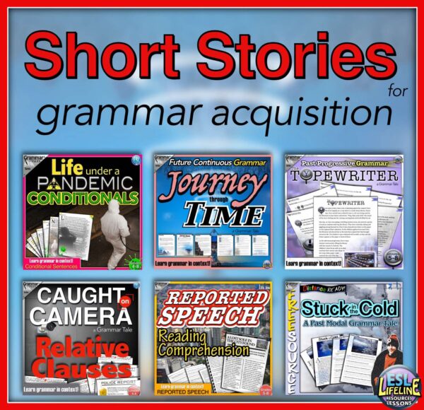 Short Stories with Comprehension Questions & Grammar Practice BUNDLE