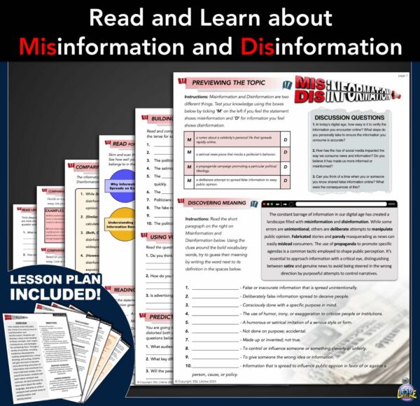 Informational Reading Comprehension Passage Misinformation Disinformation