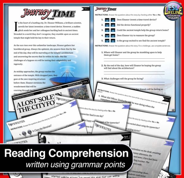 Short Stories with Comprehension Questions & Grammar Practice BUNDLE