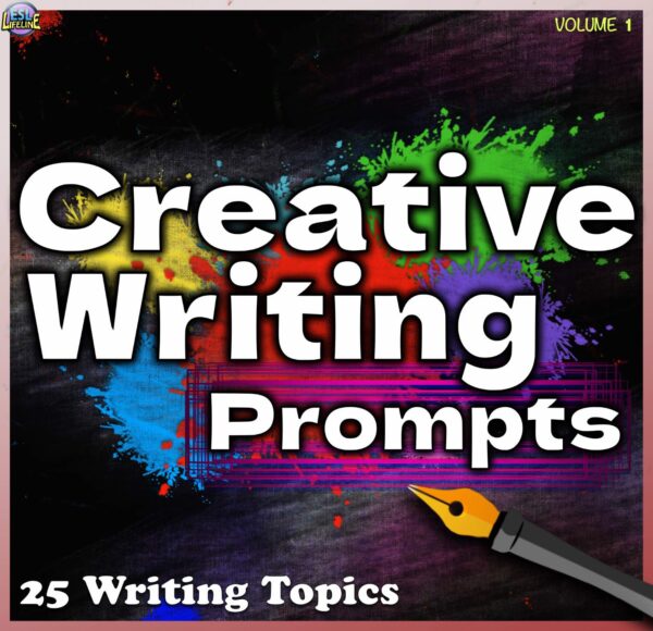 Creative Writing Prompts for ESL, ELL - 25 Journaling Pages & Prompt for Writing