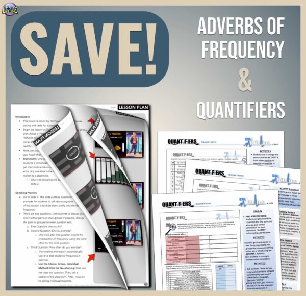 Quantifiers and Adverbs of Frequency Worksheets and Exercises ESL Value Bundle